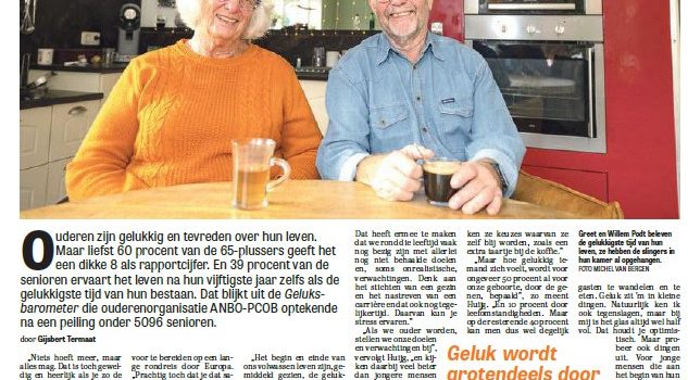 Vandaag in de Telegraaf: Grijze haren, gouden jaren